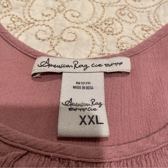 American Rag Women’s Pink Off The Shoulder Tank Top Size XXL - Picture 2 of 9